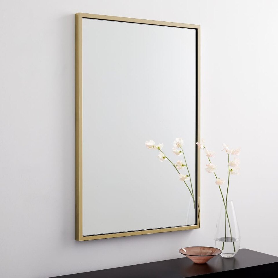 Metal Frame 91 cm Rectangular Mirror West Elm UK